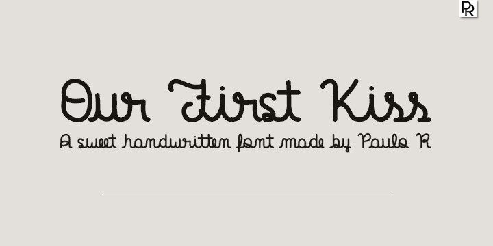 Our First Kiss Font