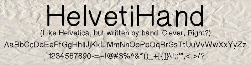 HelvetiHand Font