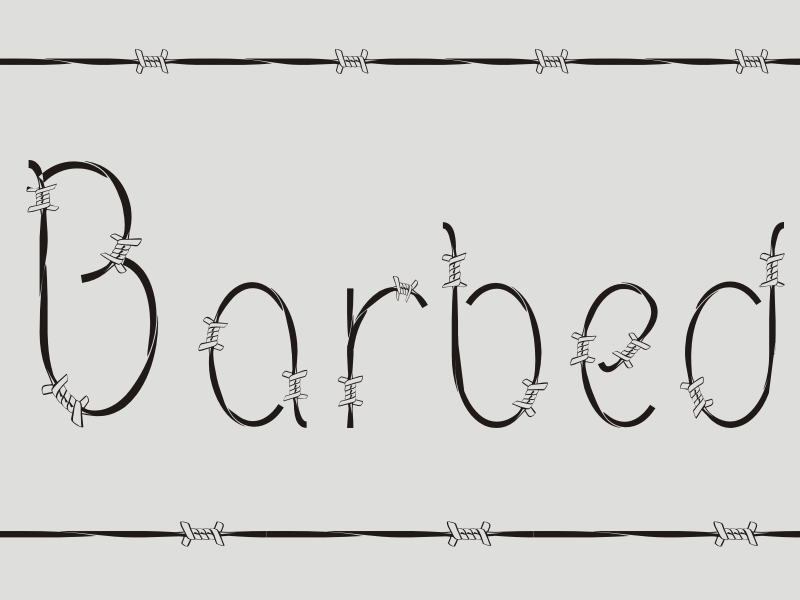 Barbed Font