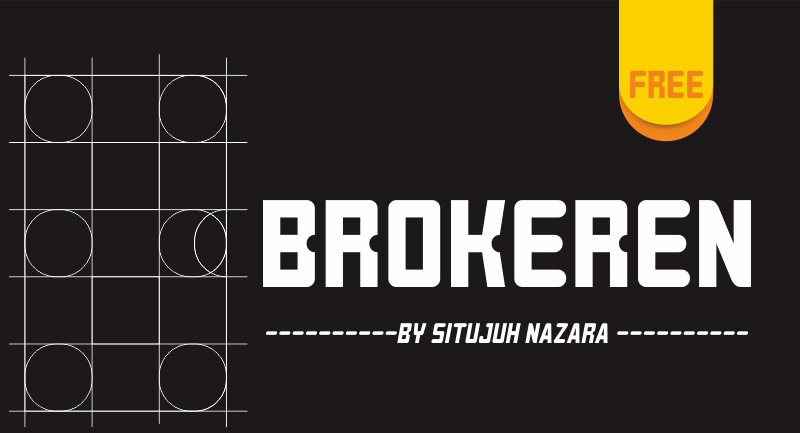 Brokeren Font