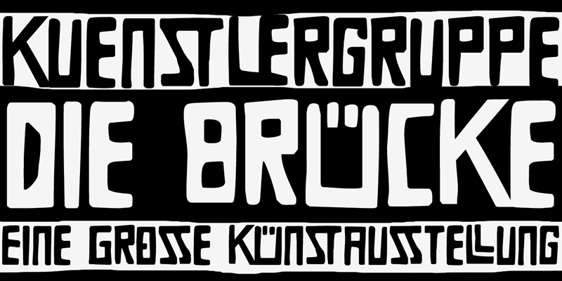 DK Die Bruecke Font