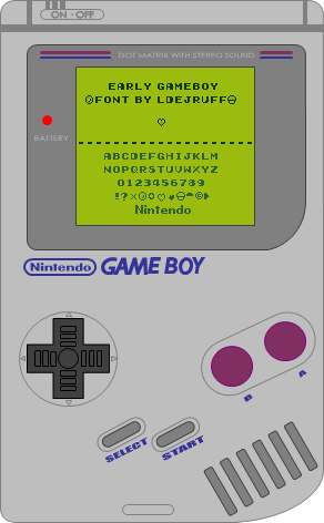 Early GameBoy Font