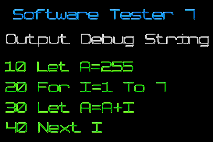 Software Tester 7 Font