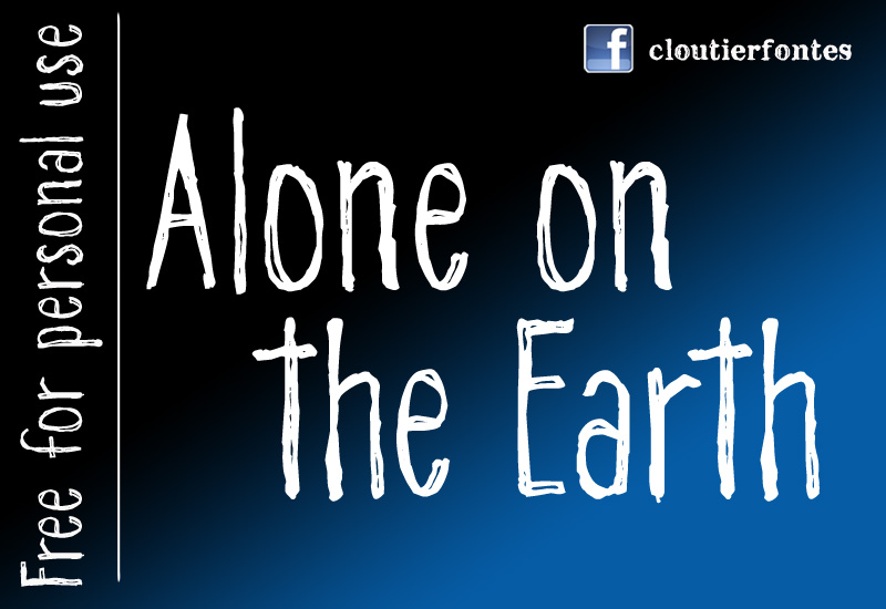 CF Alone on the Earth Font