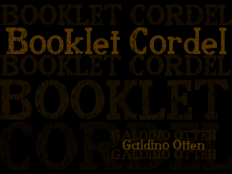 Booklet Cordel Font