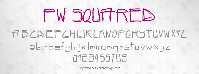PW Squared Font