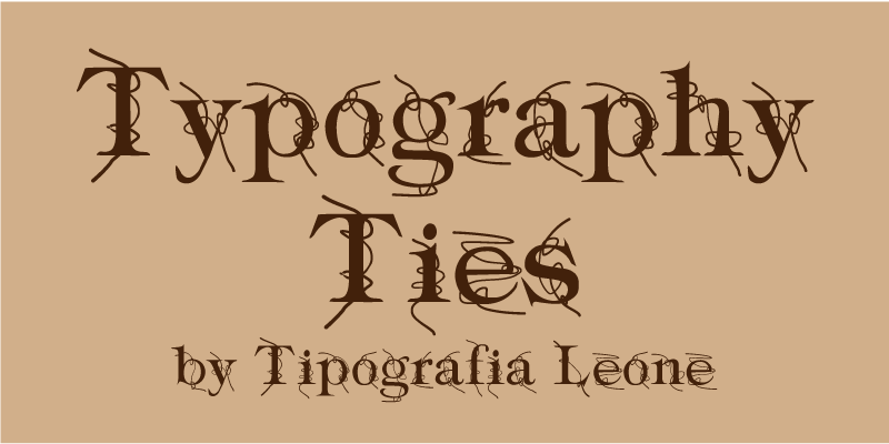 Typography Ties Font