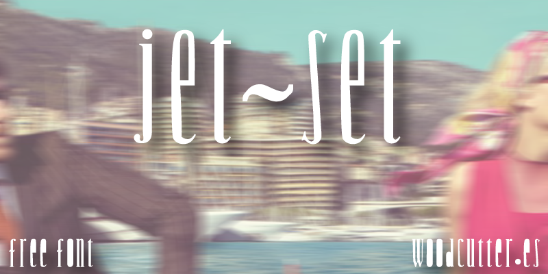 Woodcutter Jet-Set Font