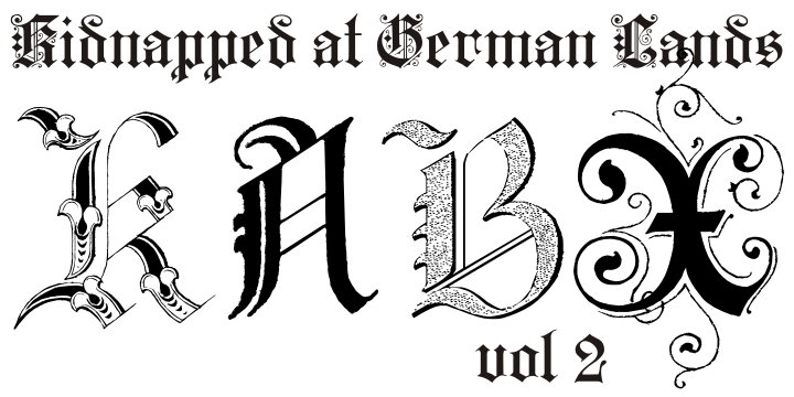 Kidnapped at German Lands Two Font