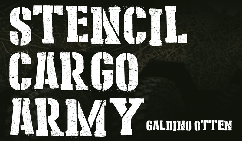 Stencil Cargo Army Font