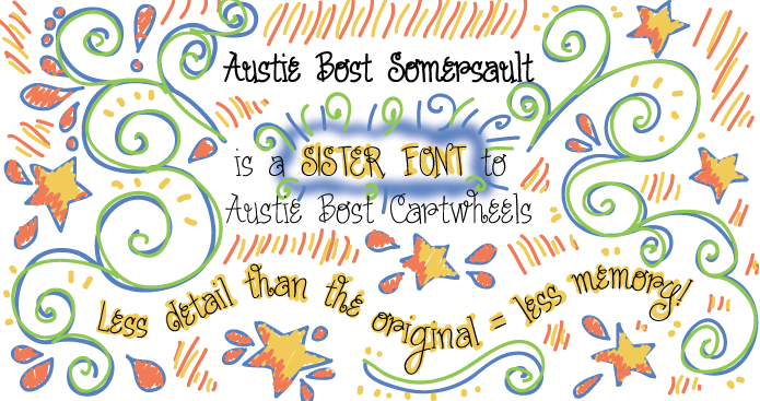 Austie Bost Somersaults Font