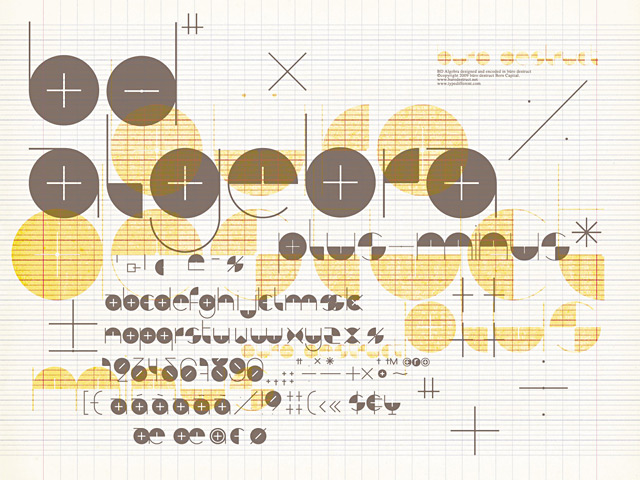 BD Algebra Font
