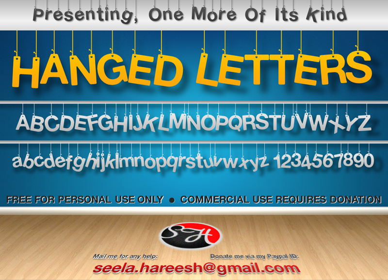 Hanging Letters Font