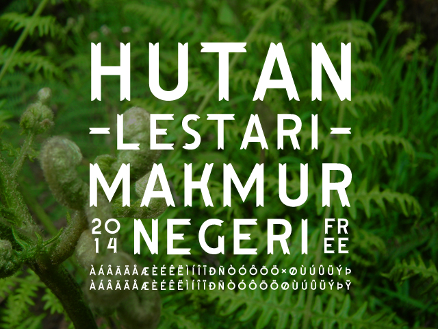Hutan Lestari Font