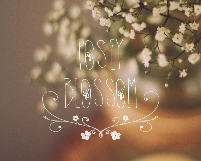 Posey Blossom Font