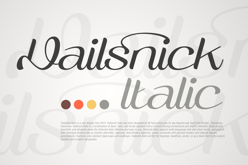 Vailsnick Font