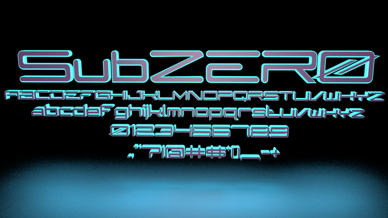SubZer0 Font