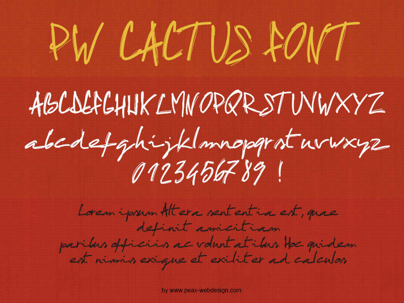 PW Cactus Font