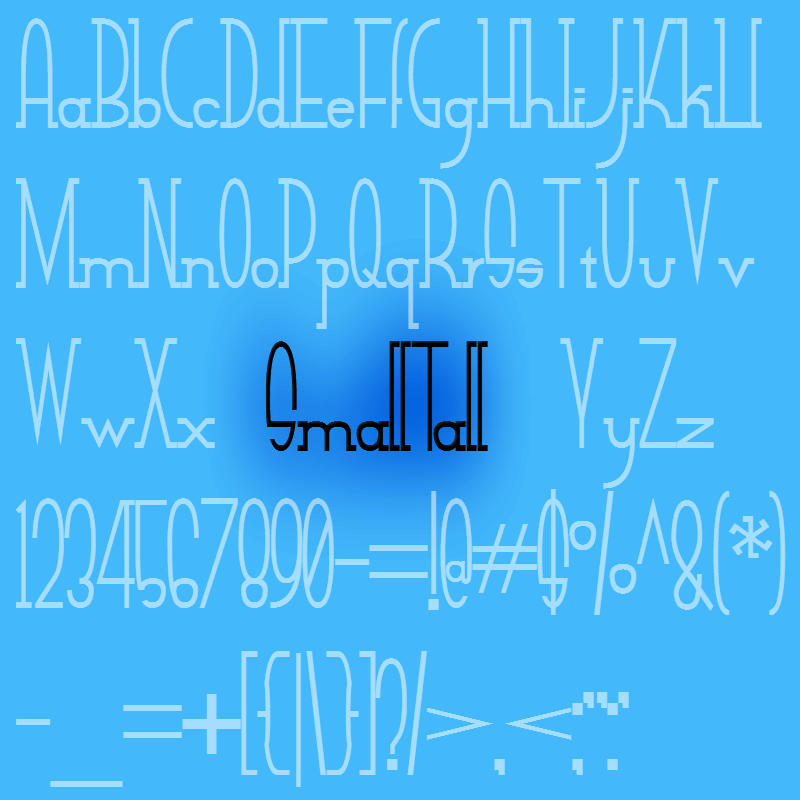 Small Tall Font