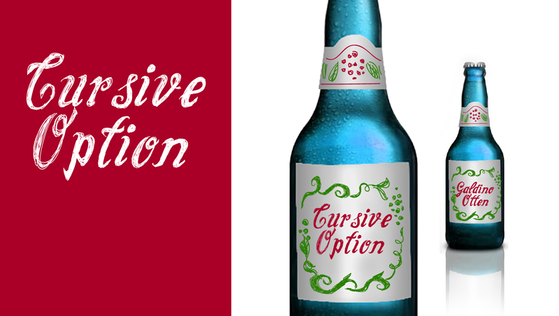 Cursive Option Font