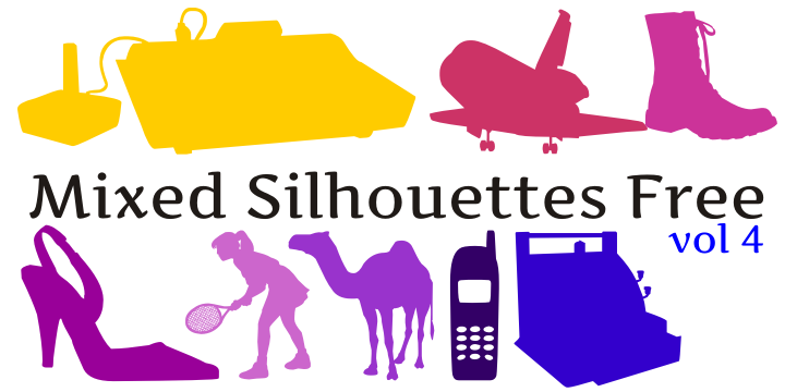 Mixed Silhouettes Free vol 4 Font