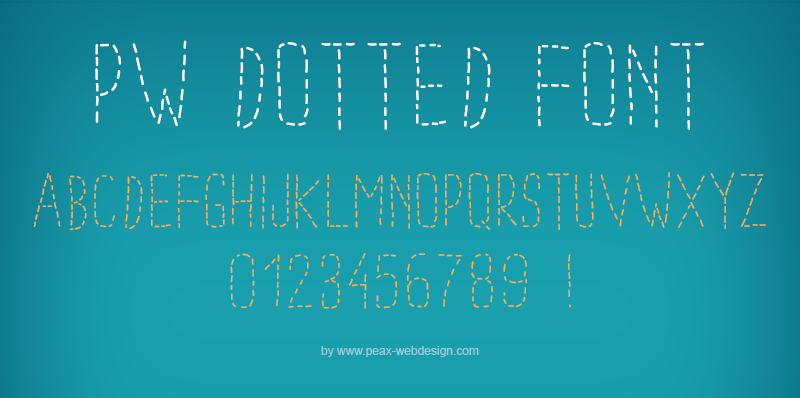 PW Dotted Font Font