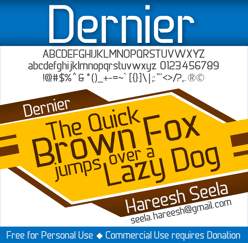 Dernier Font