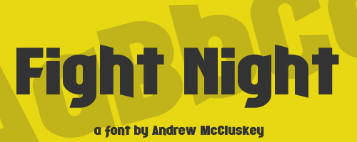 Fight Night Font