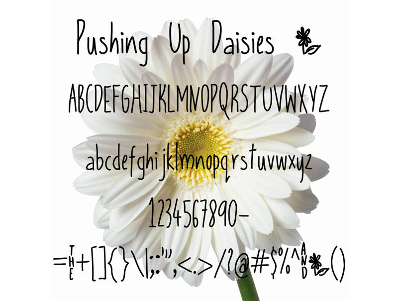 Pushing Up Daisies Font
