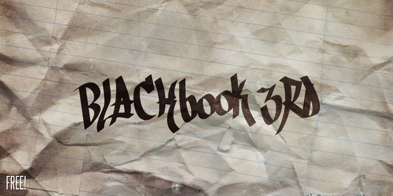 Blackbook 3rd Font