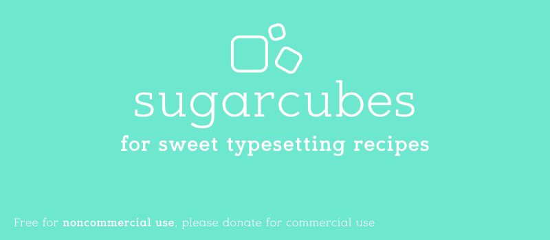 Sugarcubes Font