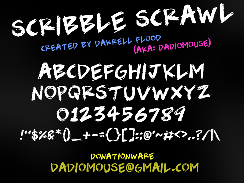 Scribble Scrawl Font
