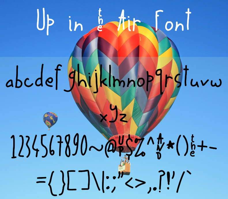 Up in the Air Font