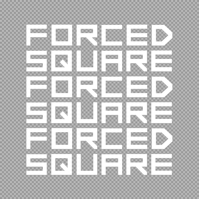 Forced Square Font