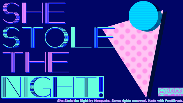 She Stole the Night Font