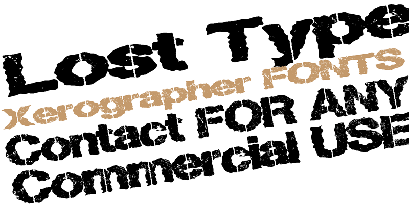 Lost Type Font