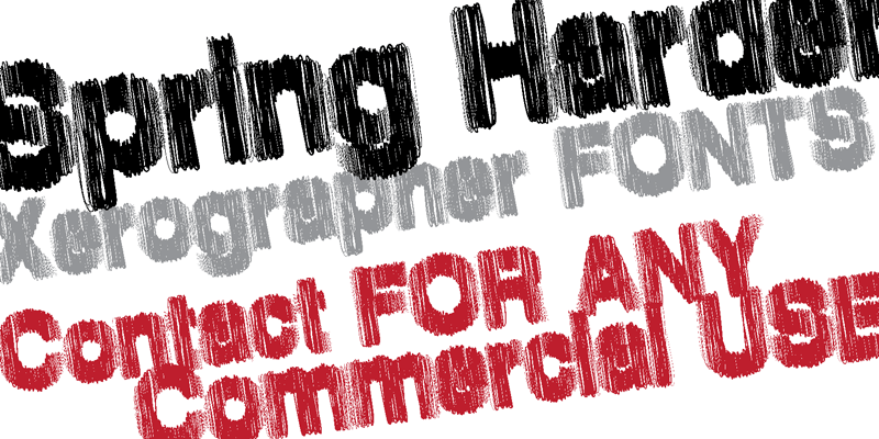 Spring Harder Font