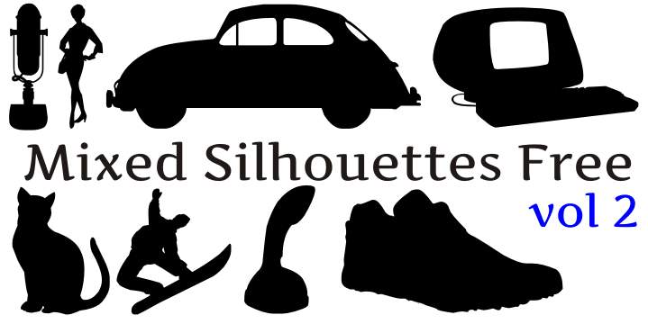 Mixed Silhouettes Free vol 2 Font