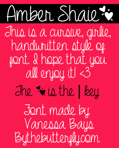 Amber Shaie Font