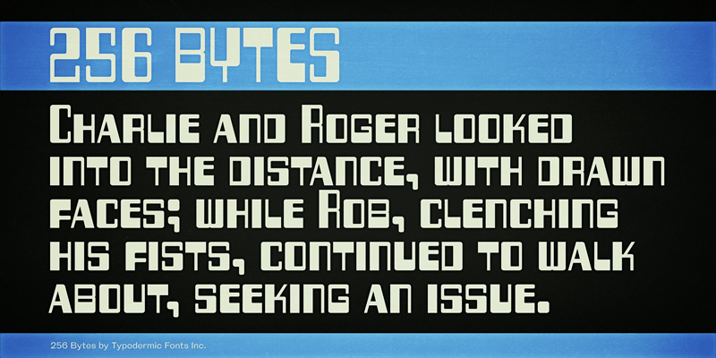 256 Bytes Font