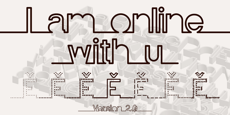 I am online with u Font