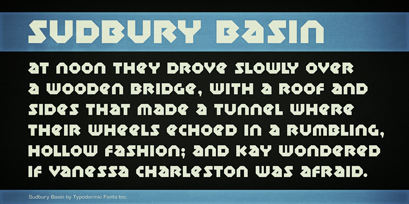 Sudbury Basin Font