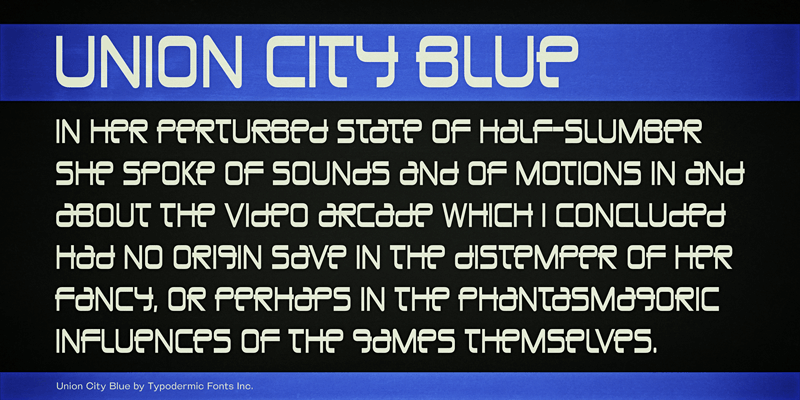 Union City Blue Font