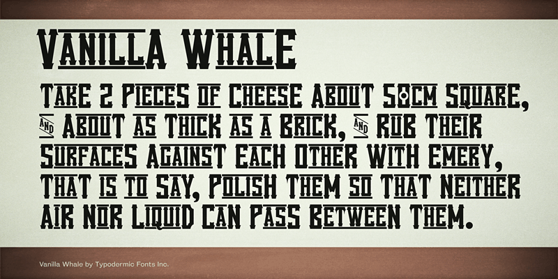 Vanilla Whale Font