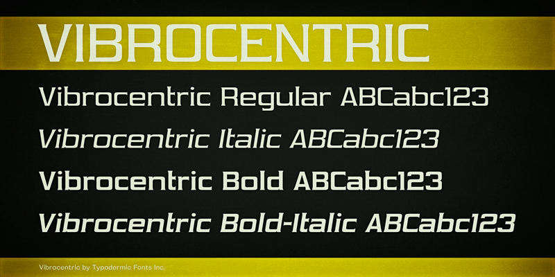 Vibrocentric Font