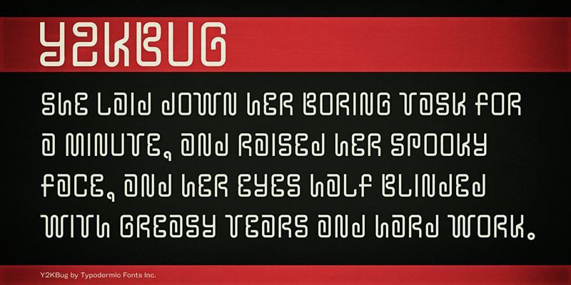 Y2K Bug Font