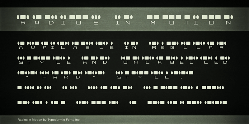 Radios in Motion Font
