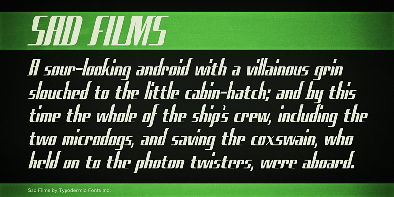 Sad Films Font