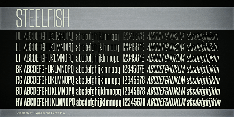Steelfish Font
