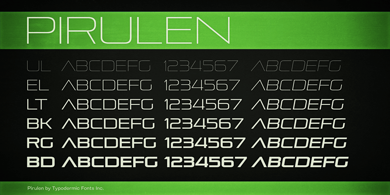 Pirulen Font